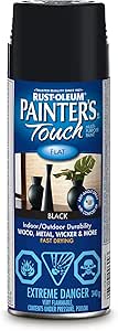 Rust-Oleum Painter's Touch Spray Paint in Flat Black, 340g