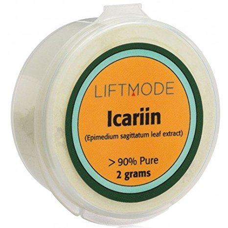 Icariin - 2 Grams (40 servings at 50 mg) | #1 Highest Purity on Amazon | Natural Libido Booster for Women & Men, Osteoporosis - Horny Goat Weed Extract- FBLM