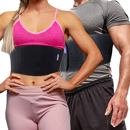 Everyday Medical Broken Rib Brace for Men and Women - Bamboo Charcoal Rib Support Compression Brace - accelerates The Healing of Cracked, Dislocated, Fractured and Post-Surgery Ribs - Large