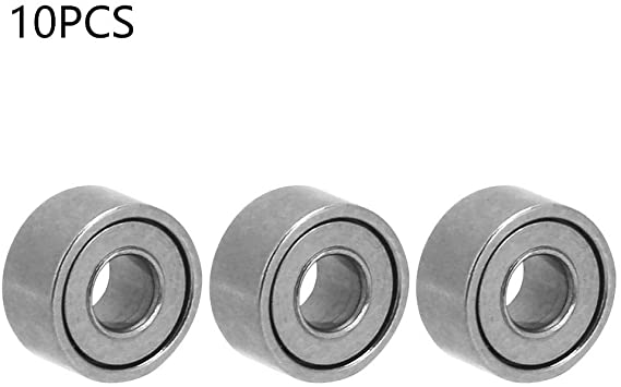 10pcs Deep-Groove Ball Bearing Set Metal Shielded Bearings (682-ZZ)