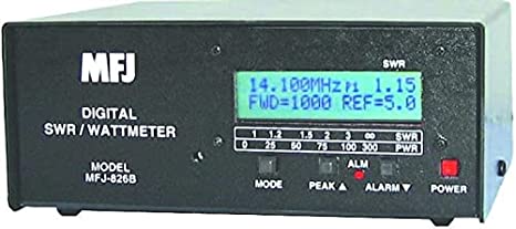 MFJ-826B SWR Meter, 1.8-54MHz, 1500W, Digital