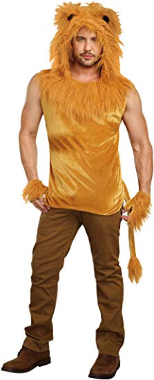 Dreamgirl Men's King Of The Jungle Lion Costume Shirt