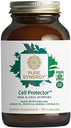 Pure Synergy Cell Protector | 120 Capsules | Made with Organic Ingredients | Non-GMO | Vegan | Support for Healthy Aging and DNA Protection