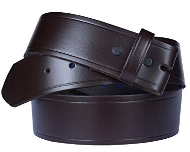 Belt for Buckles 100% Top Grain One Piece Leather,Uniform,1.5" wide, Made in USA…