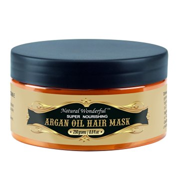 Natural Wonderful Argan Oil Hair Mask Repair And Moisturize Dry, Damaged Or Color Treated Hair, For All Hair Types 8.8 Oz