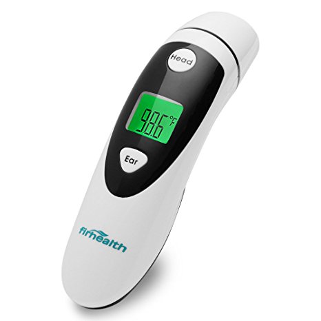 Ear and Forehead Thermometer CE & FDA Approved, Medical Thermometer for Baby and Adult, Instant Read and Easy to Use, Non-Contact Infrared No Disposable Cover Needed