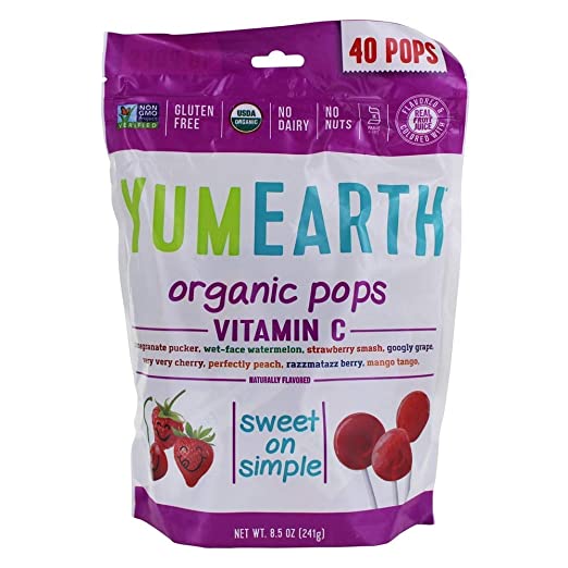 Yummy Earth YumEarth Organics Vitamin C Pops Assorted Fruit - 8.5 oz