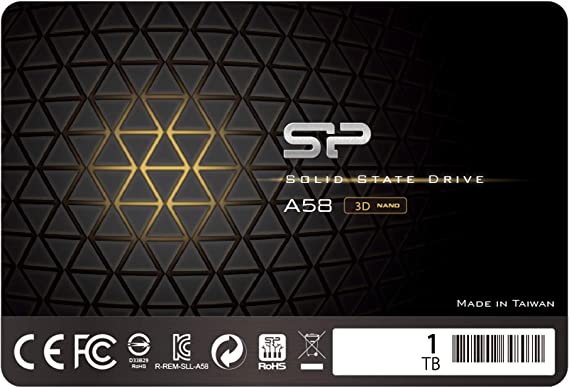 Silicon Power 1TB SSD 3D NAND A58 SLC Cache Performance Boost SATA III 2.5" 7mm (0.28") Internal Solid State Drive