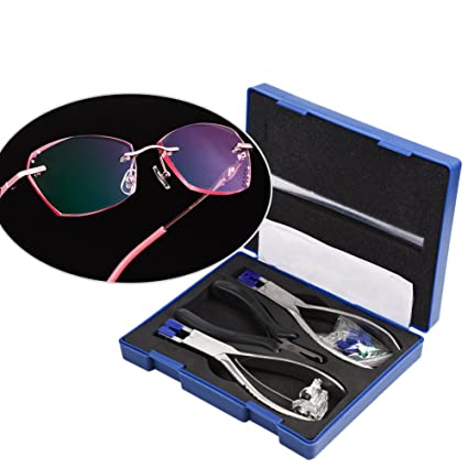Rimless Glasses Frame Silhouettes Eyeglass Optical Kit Plier Repair Disassembly Tool