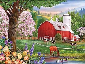 RoseArt - Puzzle Collector - Spring Morning - 300XL Piece Jigsaw Puzzle for Adults