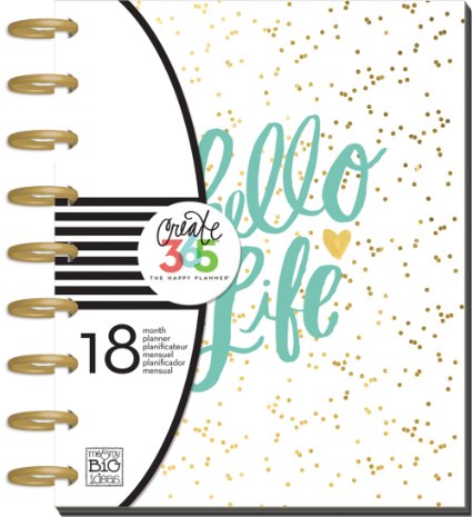 me & my BIG ideas Create 365 The Happy Planner, Hello Life, 18 Month Planner, July 2016 - December 2017
