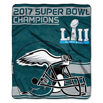 NFL unisex "Super Bowl 52 Champions" Raschel Throw Blanket