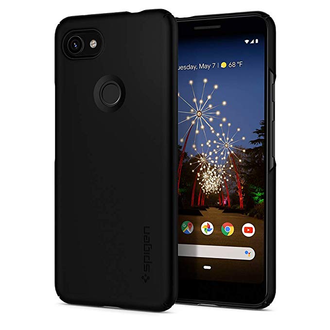 Spigen Thin Fit Works with Google Pixel 3a Case (2019) - Black