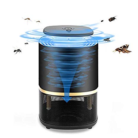 Indoor Mosquito Trap Outdoor Flying Insects Killer Electronic Mosquito Trap Lamp Poison-Free Bugs Zapper Effective and Intelligent Mosquito Catcher Non-Toxic Non-Chemical, Pets and Humans Friendly