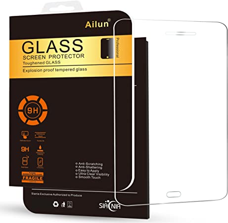 Ailun Screen Protector Compatible with Galaxy Tab A 8.0 2015 Version Model SM T350 Tempered Glass Bubble Free Anti Scratch Fingerprint Oil Stain Coating Case Friendly