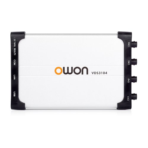 Owon VDS3104L USB Virtual Oscilloscope, 100MHz, 4 Channel, LAN Remote Control