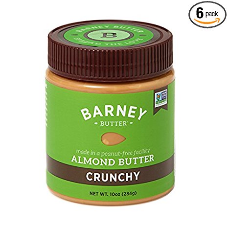 Barney Butter Almond Butter, Crunchy, 10 Ounce (Pack of 6)