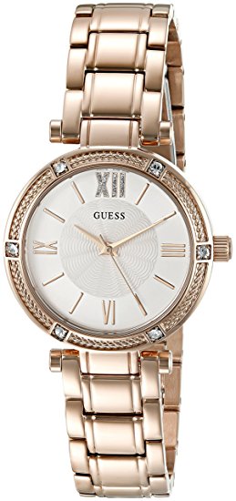 GUESS Watches Stainless Steel Pilot Buckle