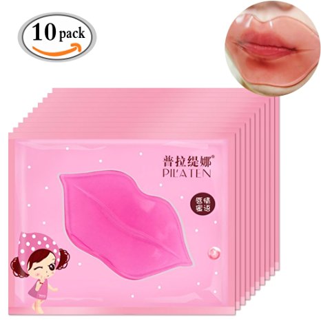 MLMSY Lips Membrane Moisturizing Lip Film Paste Lip Abundance Beauty Makeup Accessories Beauty Pink Collagen Lip Gel Mask Care Mask Membrane (10 piece)