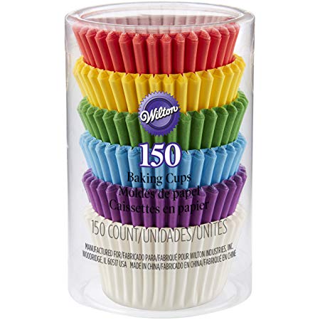 Mini Rainbow Baking Cases, 150 pieces