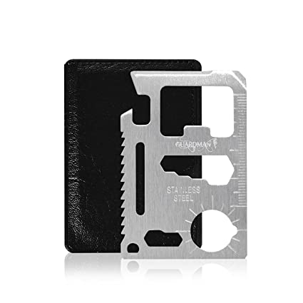 Guardman 11 in 1 Beer Opener Survival Credit Card Tool Fits Perfect in Your Wallet with Knife Blade By Guardman (1)