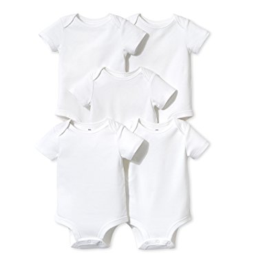 Lamaze Baby Organic Essentials 5 Pack Shortsleeve Bodysuits