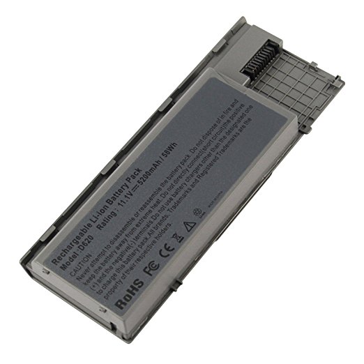 ACDoctor Laptop Battery for Dell Latitude D620 Latitude D630 Latitude D630c Latitude D631 Precision M2300, 5200mAh/11.1V/6-Cells