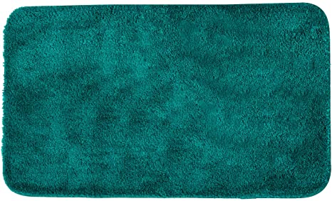LOHAS Home Bathroom Rug Mat, 33x20, Absorbent Soft Carpet, Non-Slip Rectangle Bathmat, Machine Washable Dry Fast, for Tub, Shower (Teal)