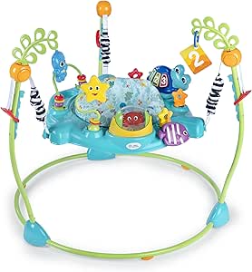 Baby Einstein Ocean Explorers Curiosity Cove 2-in-1 Educational Activity Jumper and Floor Toy, Ages 6-12 Months