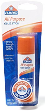 Elmer's All Purpose Glue Stick, Large, 0.77 Oz / 22 G (Pack of 6)