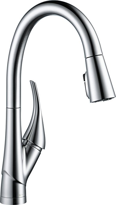 Delta Esque 9181-AR-DST Single-Handle Pull-Down Kitchen Faucet, Arctic Stainless