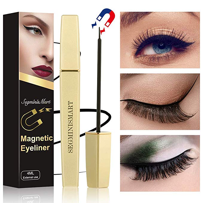 Magnetic Eyeliner,Magnetic Eyeliner Waterproof Sweat-Proof Fast Drying Lasting For Use with Magnetic False Lashes