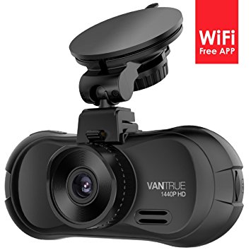 Vantrue X3 WIFI Dash cam,Super HD 2.5K Car Dashboard Camera Recorder with Ambarella A12 Chipset, 4-Lane Wide-Angle View Lens,HDR Night Vision and Loop Recording