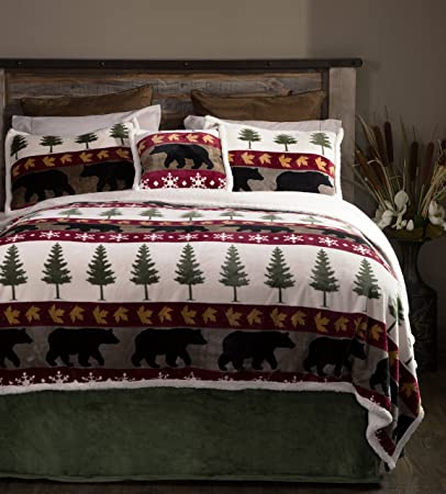 Carstens 4 Piece Tall Pine Bedding Set, Twin, Multicolor