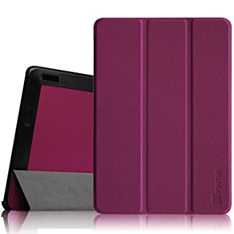 Fintie SlimShell Case for Kindle Fire HDX 8.9 - Ultra Slim Lightweight Leather Standing Cover (will fit Amazon Kindle Fire HDX 8.9" Tablet 2014 4th Generation and 2013 3rd Generation), Purple