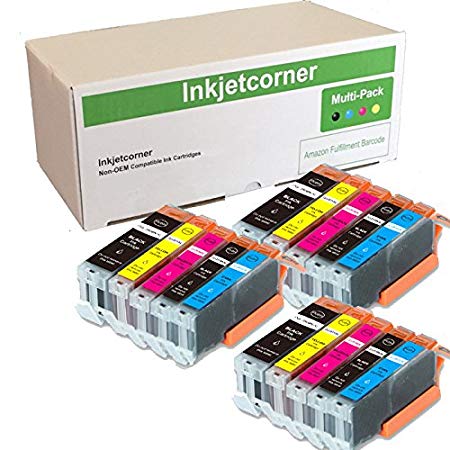 Inkjetcorner 15 Pack Compatible Ink Cartridges Replacement for PGI-270 CLI-271 XL 270 271 Pixma TS5020 TS6020 MG6800 MG6820 MG6821 MG5700 MG5720 MG5721