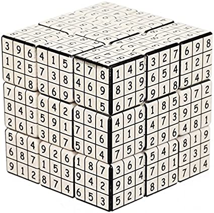 V-Cube VCB-3-V-UDOKU 3 x 3 x 3 Sudoku Themed '3-V-Udoku' Rotational Speed Cube Puzzle, Multicolor