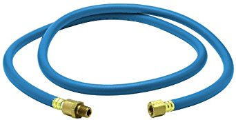 Amflo 25-24-RET Blue 300 PSI PVC Lead-in Air Hose 1/4" x 24" With 1/4" MNPT x 1/4" FNPT Fittings And Ball Swivel