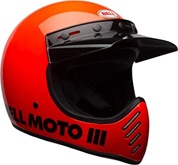 BELL Moto-3 Helmet (Gloss Hi-Viz Orange - X-Small)