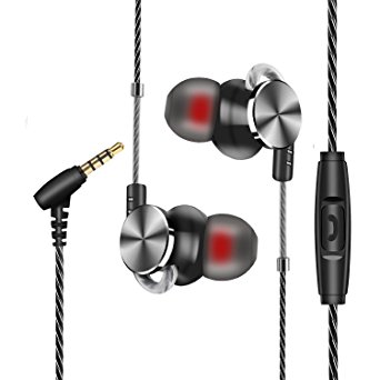 Wired Headphones, In-Ear Wired Earbuds Earphones with Microphone for All 3.5mm Interface Device