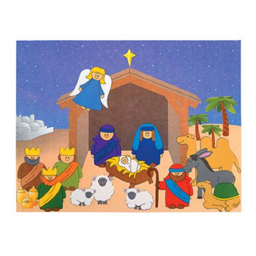 Do It Yourself Nativity Sticker Scene (1 dz)