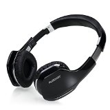 Ausdom M07 Bluetooth Headphone Wired  Wireless Hifi Stereo Foldable Over-ear Headsets Gaming Headphones with Mic Black