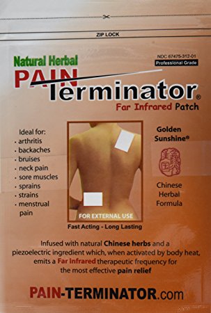 Golden Sunshine - Pain Terminator Far Infrared Patch - 1 Pack