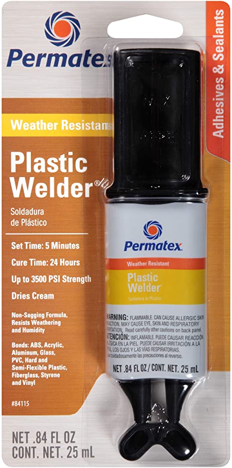 Permatex 84115 5-minute Plastic Weld Adhesive, 0.84 oz.