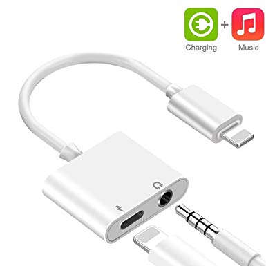 for iPhone Adapter Headphone for iPhone 8 Adapter 3.5mm Jack Adaptor Charger for iPhone 8/8Plus for iPhone7/7Plus/X/10/Xs/XSmax Earphone for iPhone Dongle 3.5mm Adaptor Support iOS 12 System