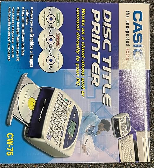 Casio Disc Title Printer with Qwerty keyboard (CW-75)