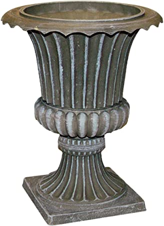 Exaco Trading Co. FM-013 Exaco Endura Clay Imperial Urn Planter, Grey