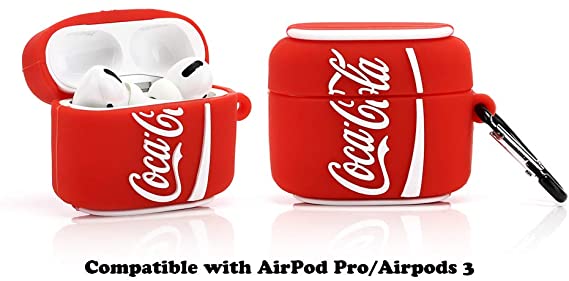 LKDEPO 3D Airpods Pro Case with Keychain, Funny Cute Drinks Bottle Design Silicone Cartoon Air pods Cover Skin Compatible for Airpods 3/Airpod pro (Stylish Designer Designed for Teens Boys and Girls)
