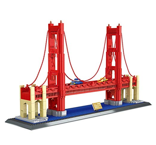 Imex The Golden Gate Bridge of San Francisco Building Block Set Toys