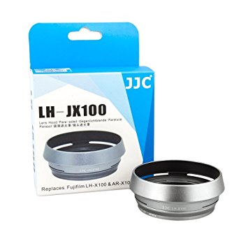 JJC LH-JX100 Silver Filter Lens Adapter & Hood For Fuji Finepix X100 X100s X100T Camera AS AR-X100